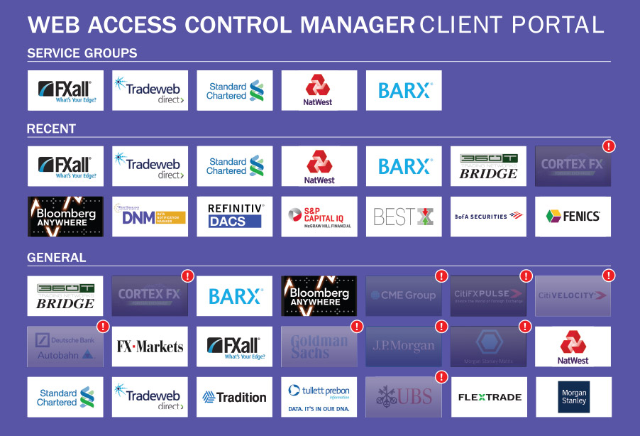 Web Access Control Manager Client Portal